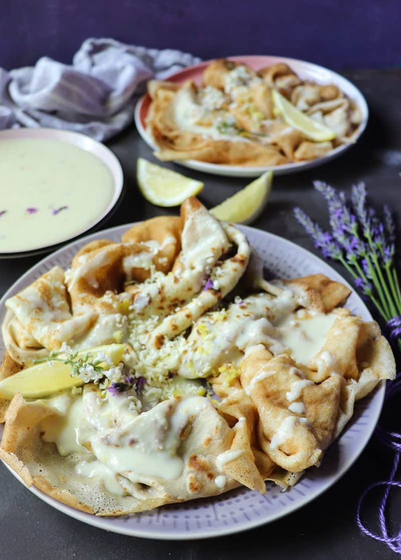 Lavender lemon Crêpes