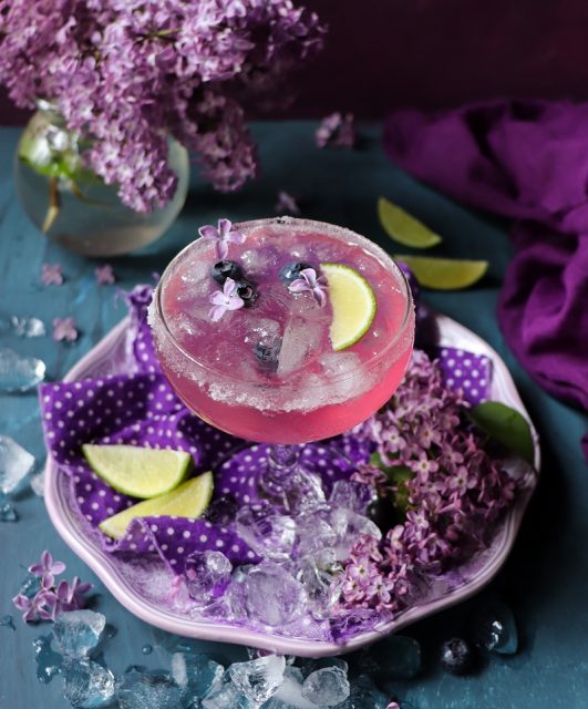 Lilac Martini Vermouth Cocktail