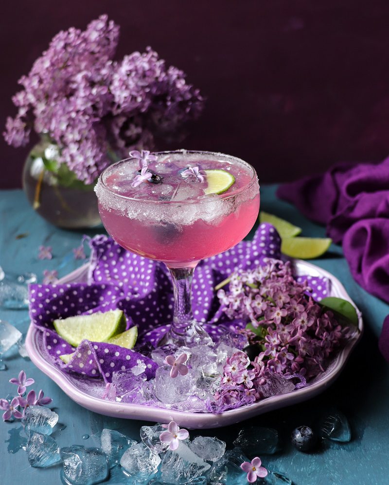 Lilac Martini Vermouth Cocktail
