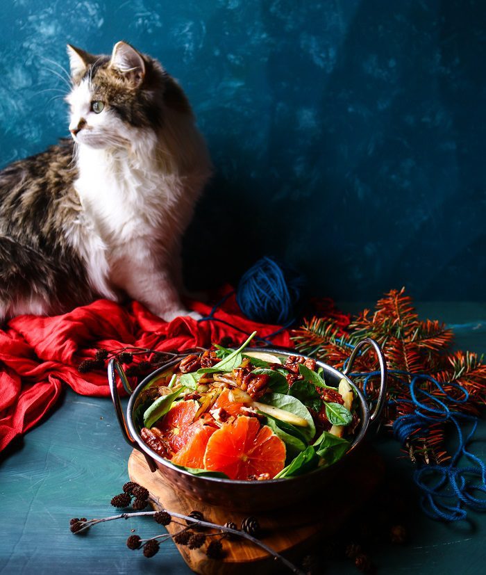 Orange Fennel Pecan Salad