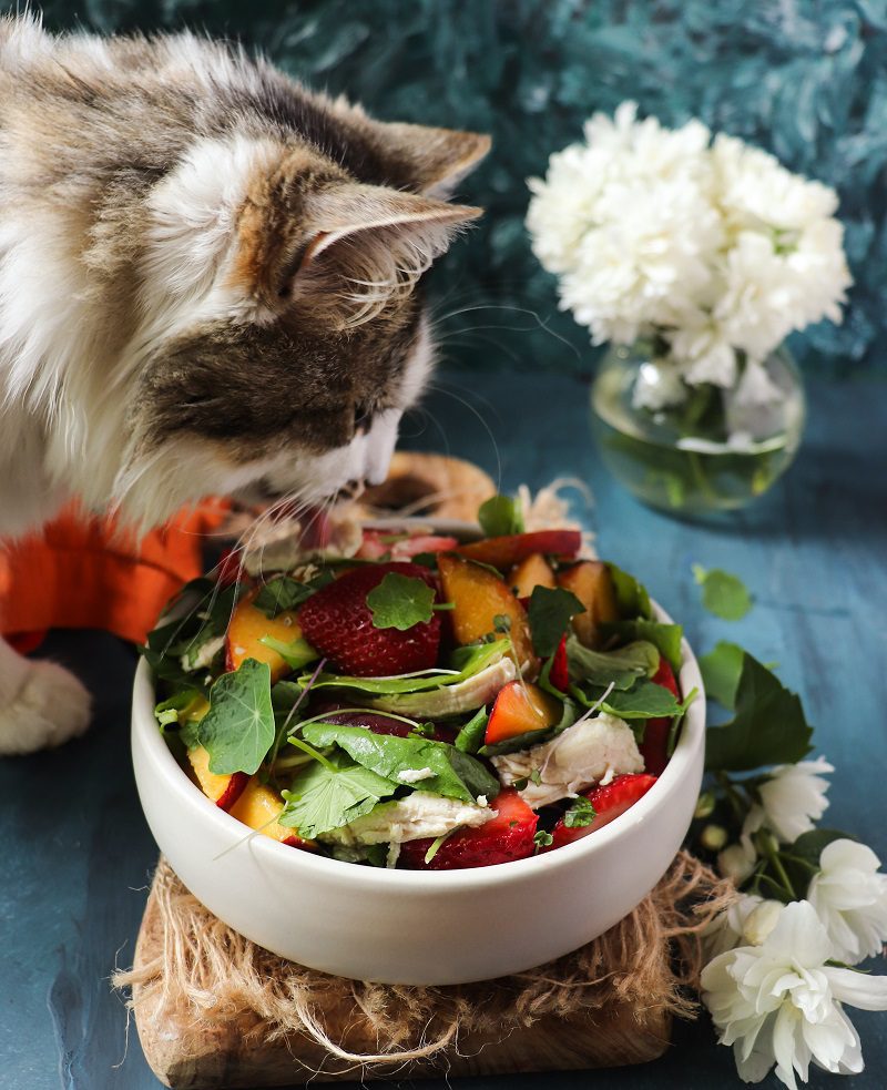 Peach Strawberry Salad