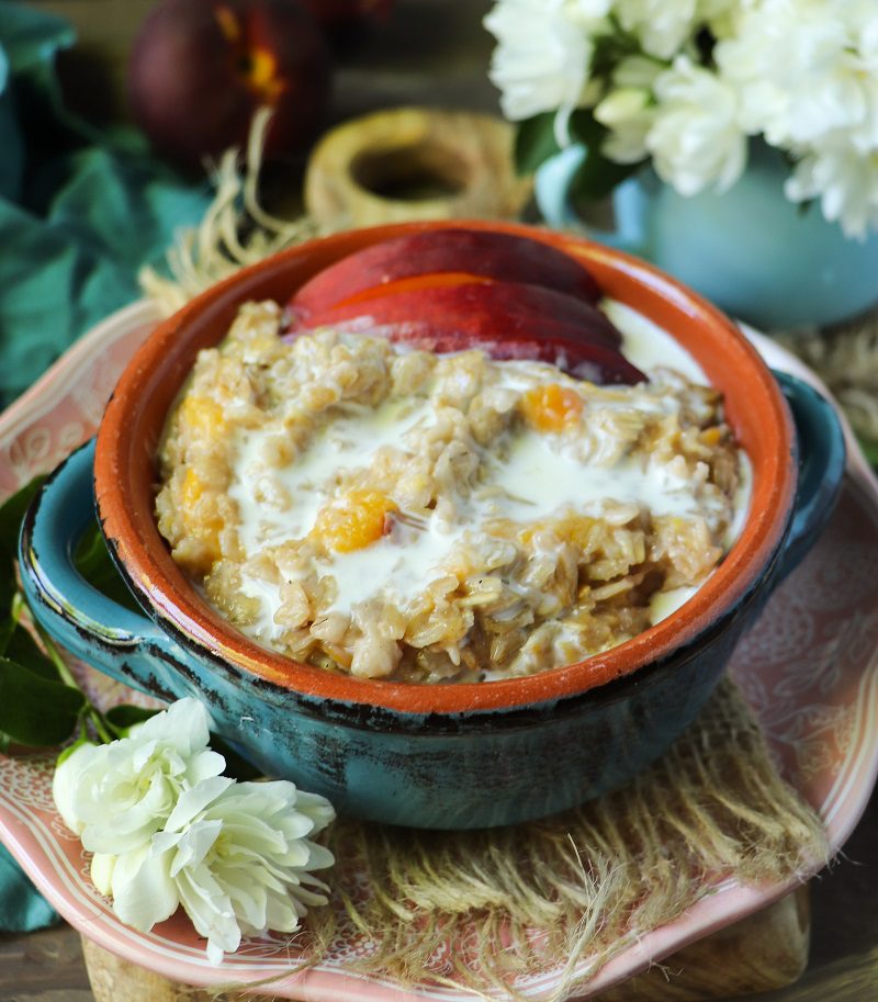 Peaches and Cream Oatmeal