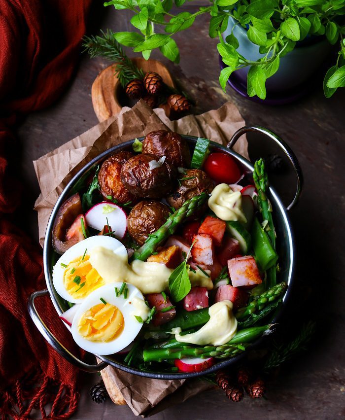 Potato Ham Egg Salad