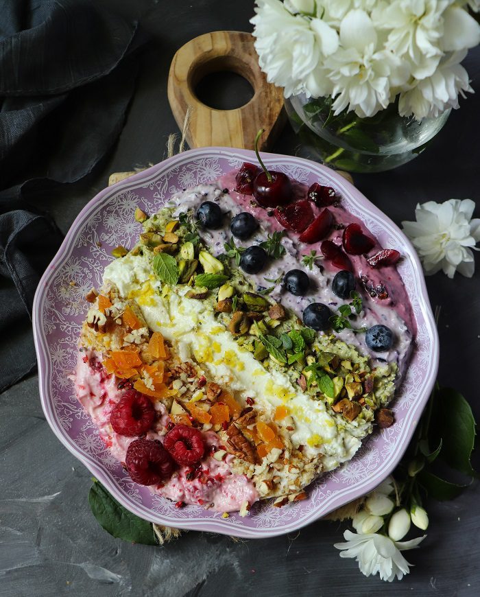 Rainbow Goat Cheese Spread