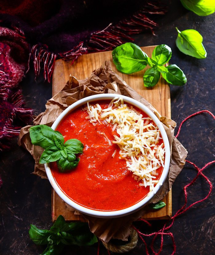 Smoked Cheddar Tomato Soup