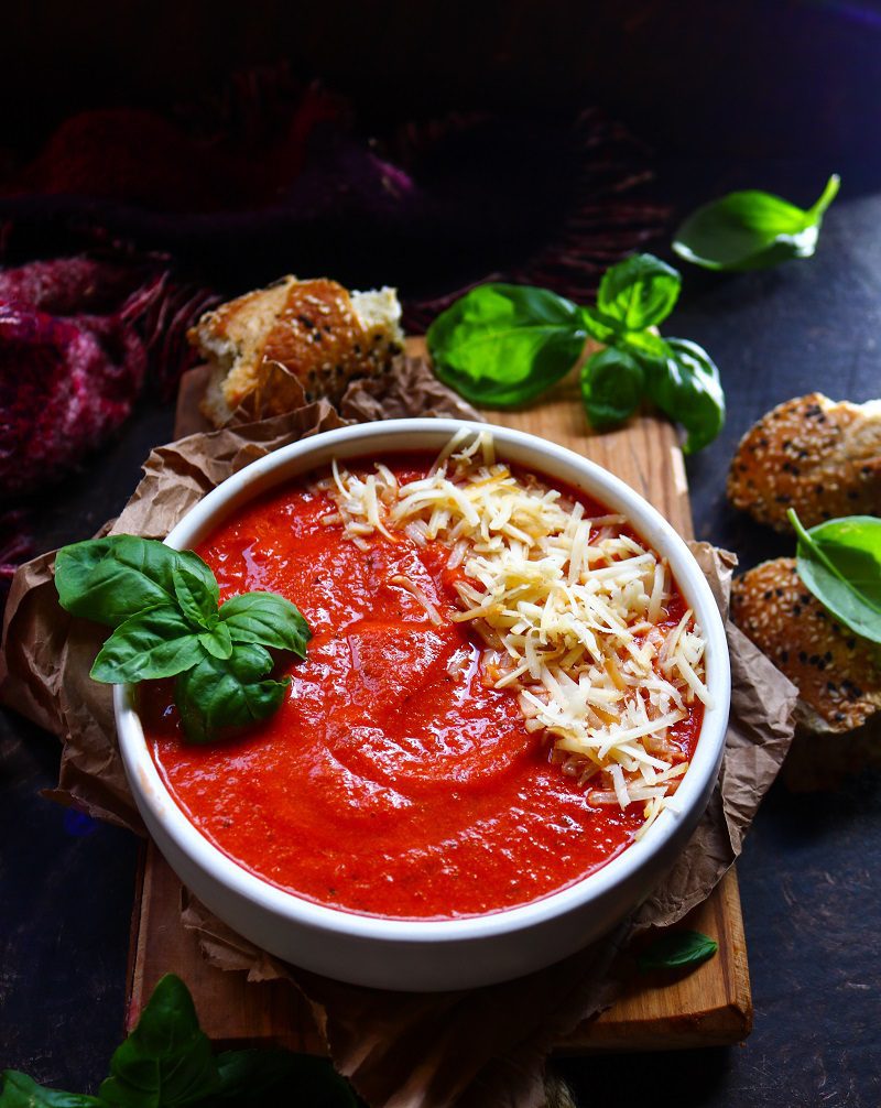 Smoked Cheddar Tomato Soup
