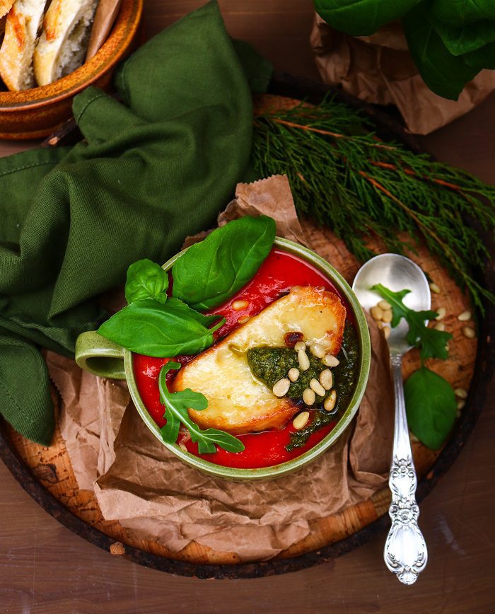 Tomato Pesto Soup