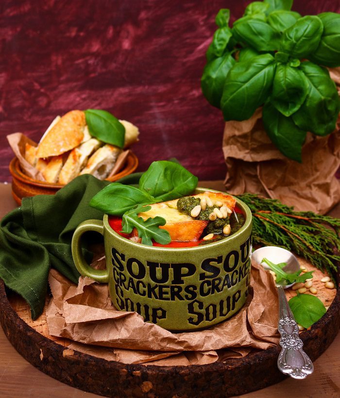 Tomato Pesto Soup