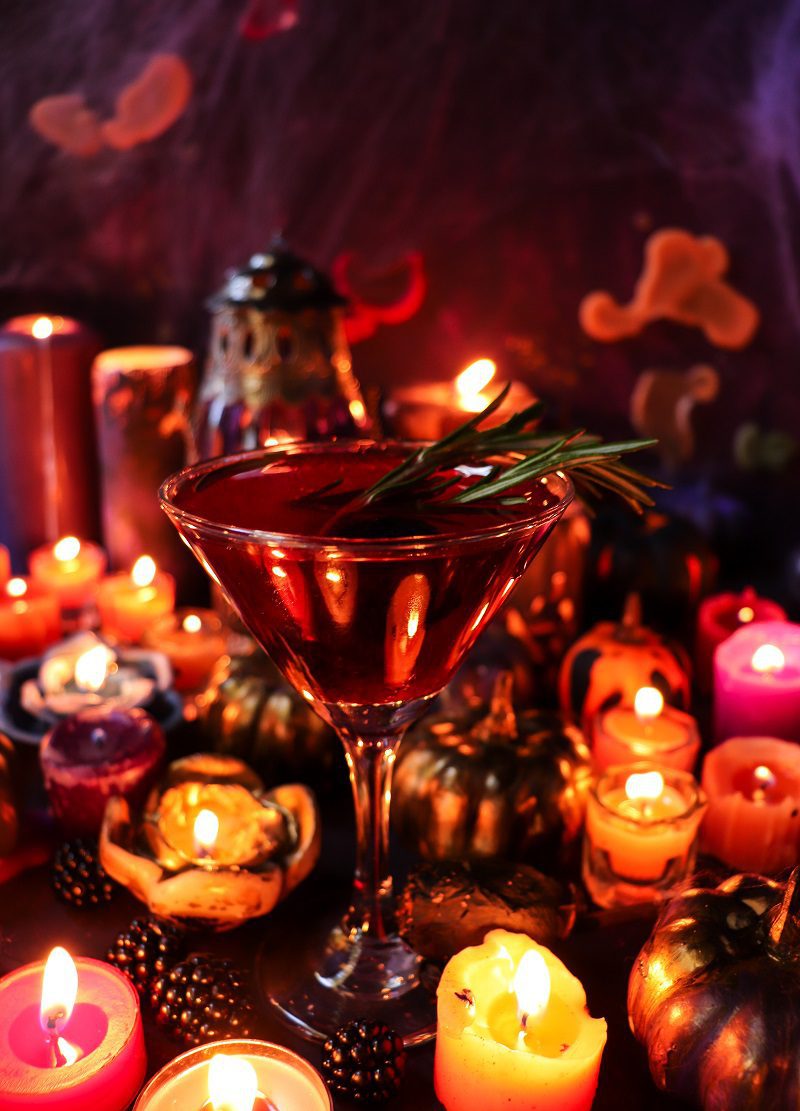 Whiskey Blackberry Rosemary Cocktail