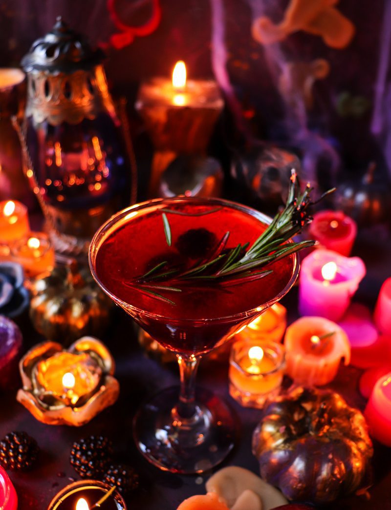 Whiskey Blackberry Rosemary Cocktail