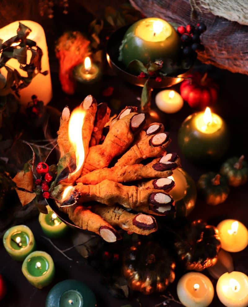 Witches' Fingers Cheese Biscuits