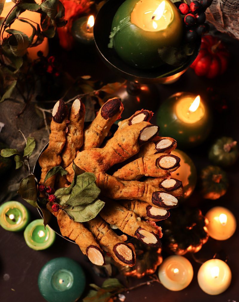 Witches' Fingers Cheese Biscuits