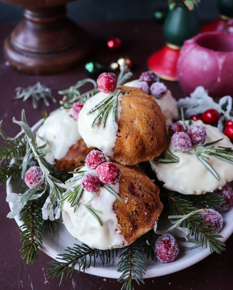 Cranberry Rosemary Madeleines 