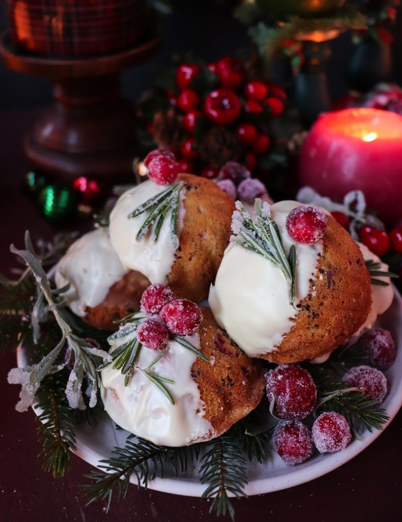 Cranberry Rosemary Madeleines 