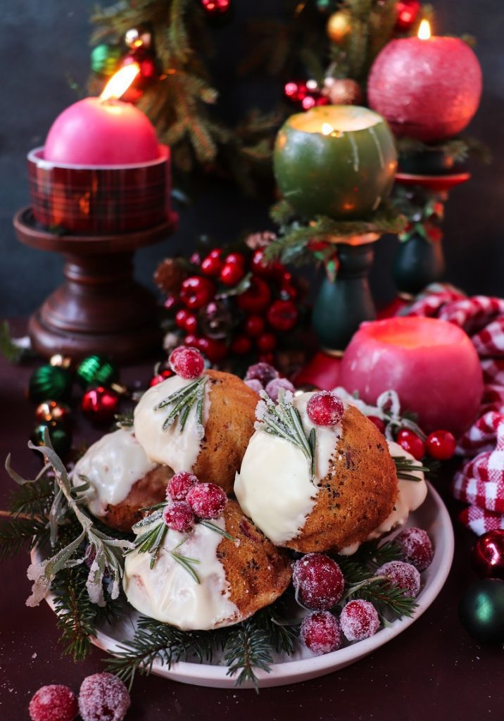 Cranberry Rosemary Madeleines 