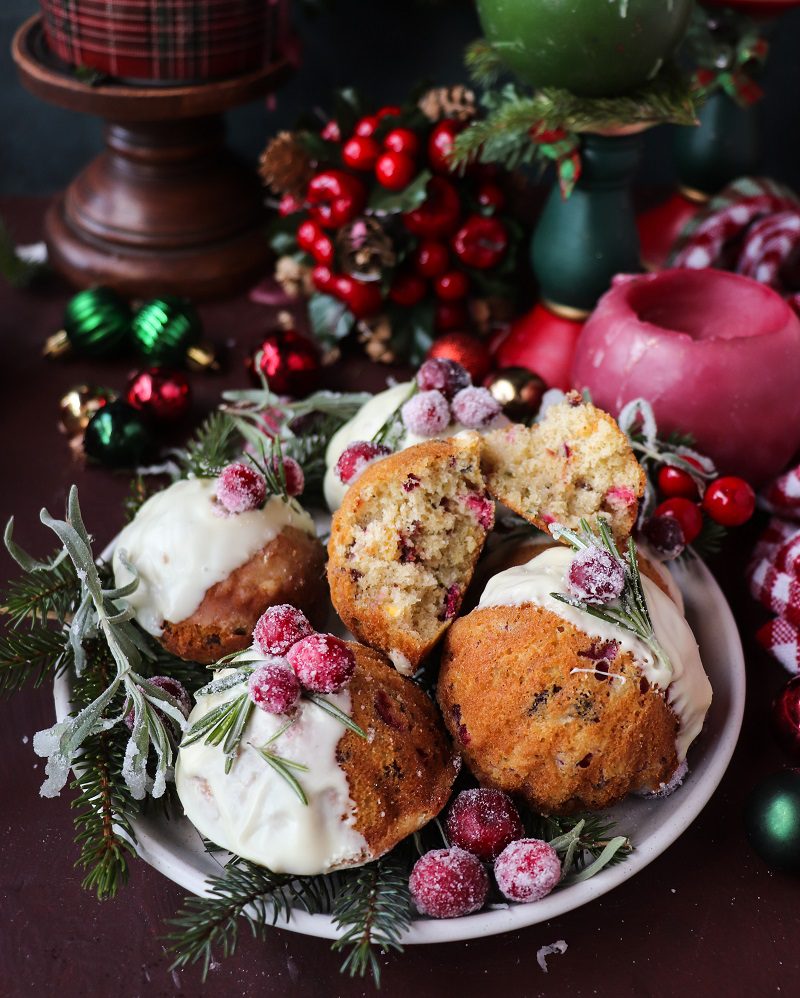 Cranberry Rosemary Madeleines 