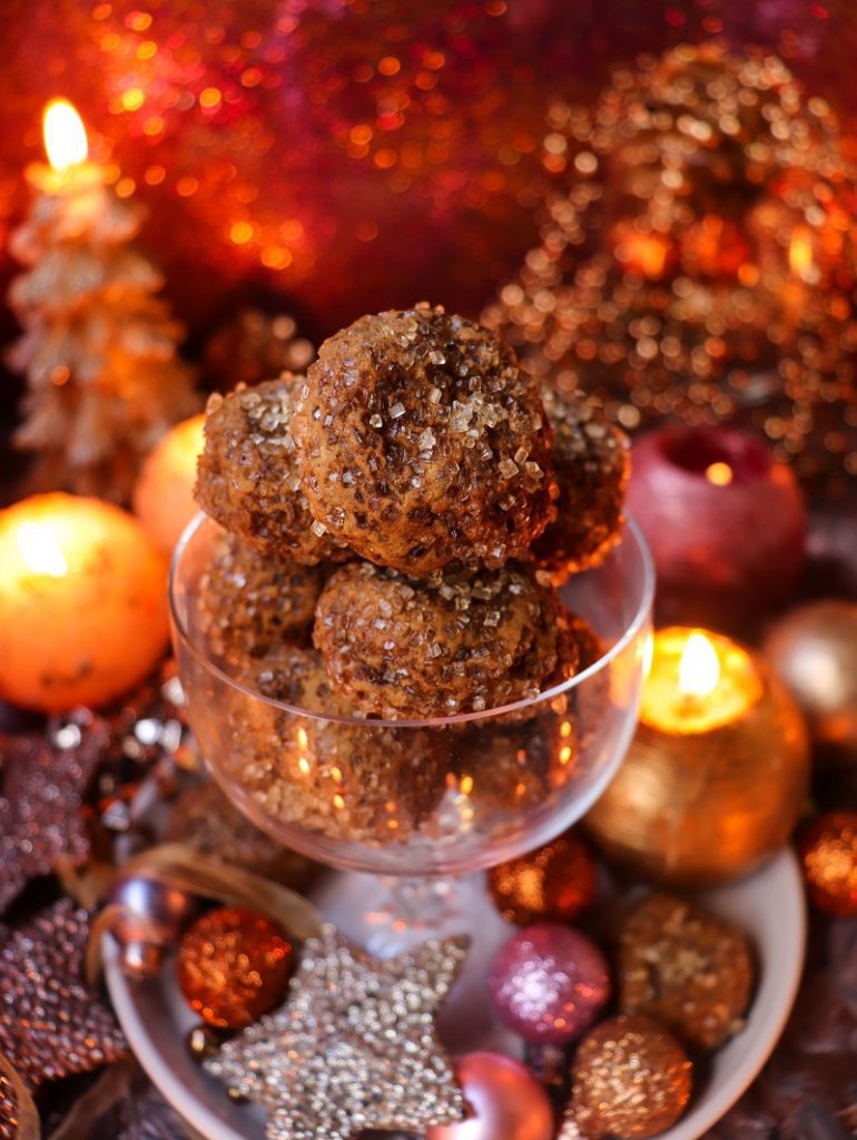 Less Sweet Gingersnap Cookies with sparkling sugar crust – soft, chewy, and gently spiced.