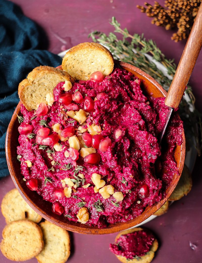 Beetroot Walnut Prune Dip