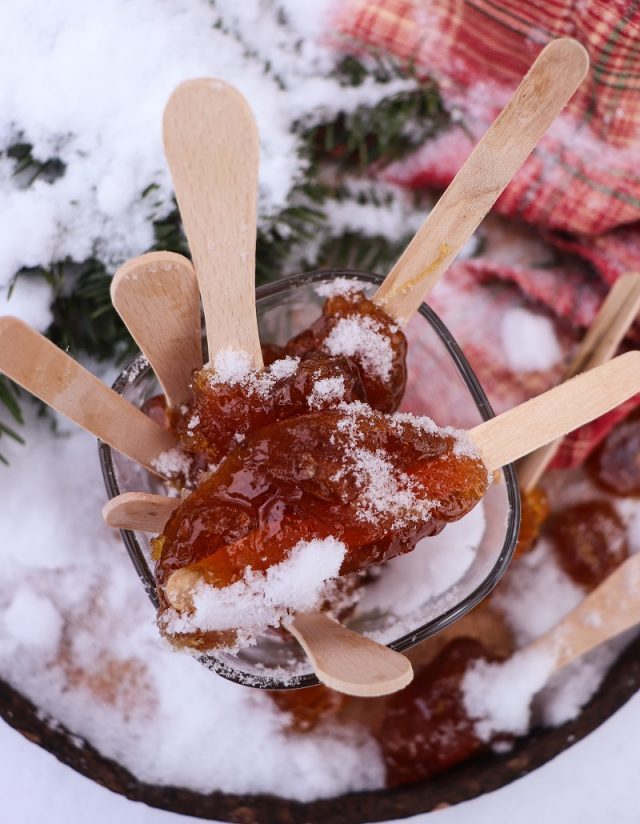 Canadian Maple Taffy (Maple Syrup Snow Candy)