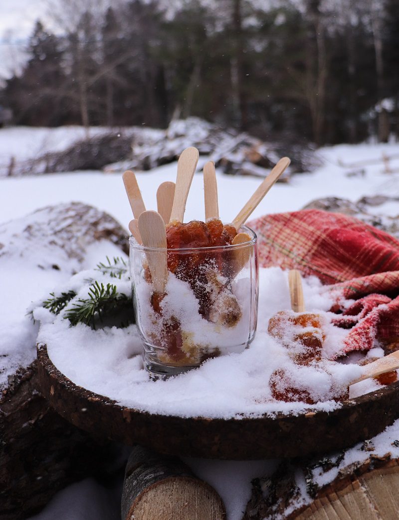 Canadian Maple Taffy (Maple Syrup Snow Candy)