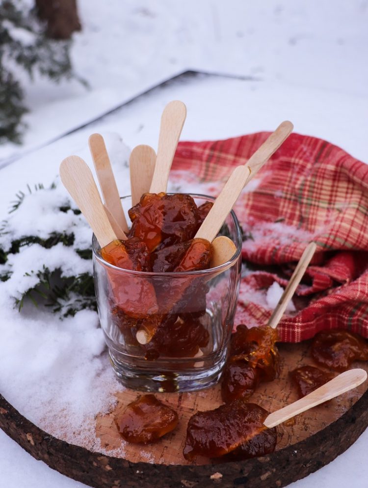 Canadian Maple Taffy (Maple Syrup Snow Candy)