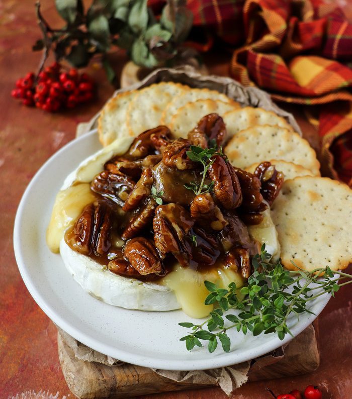 Baked Pecan Maple Brie