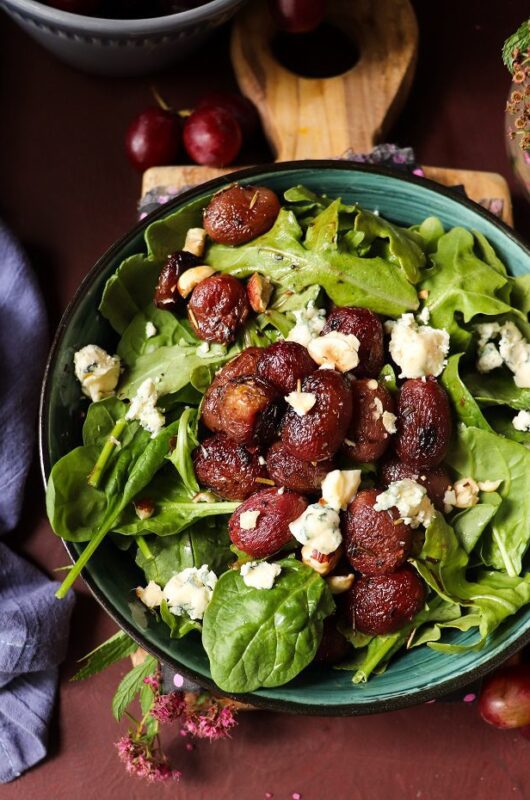 Roasted Grape Salad