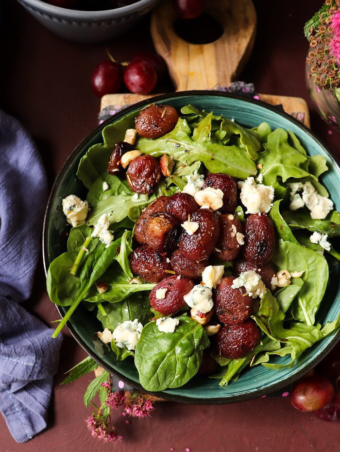Roasted Grape Salad
