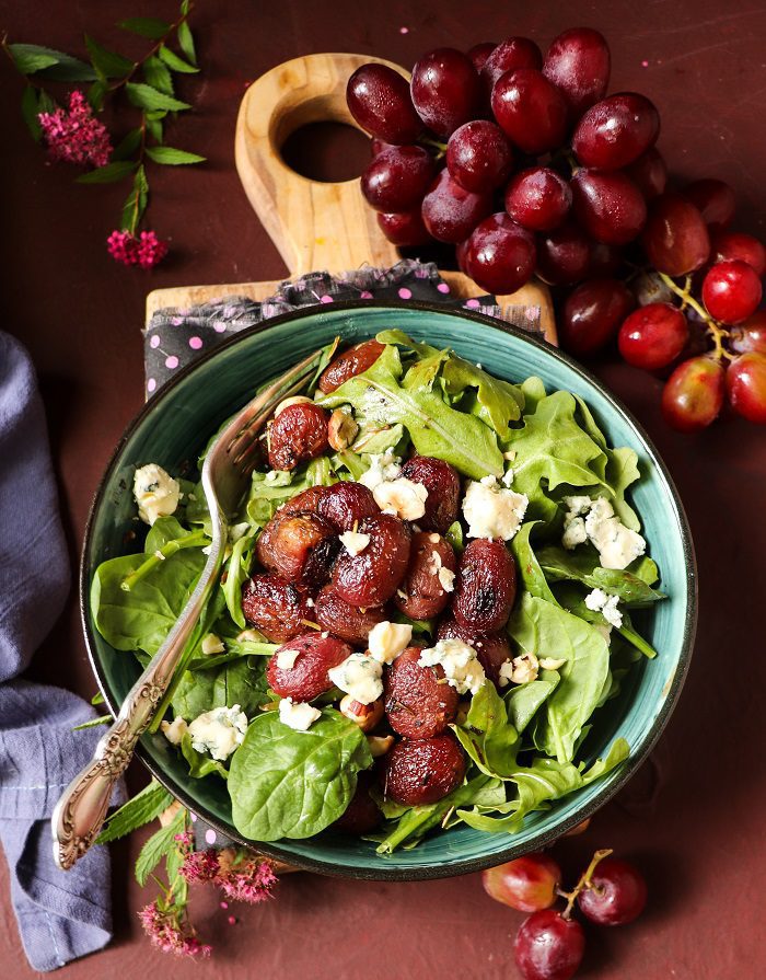 Roasted Grape Salad