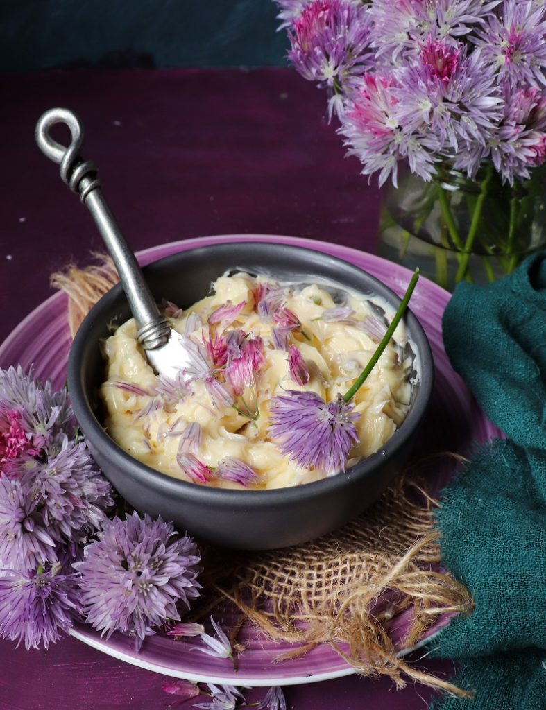 Compound Chive Blossom Butter