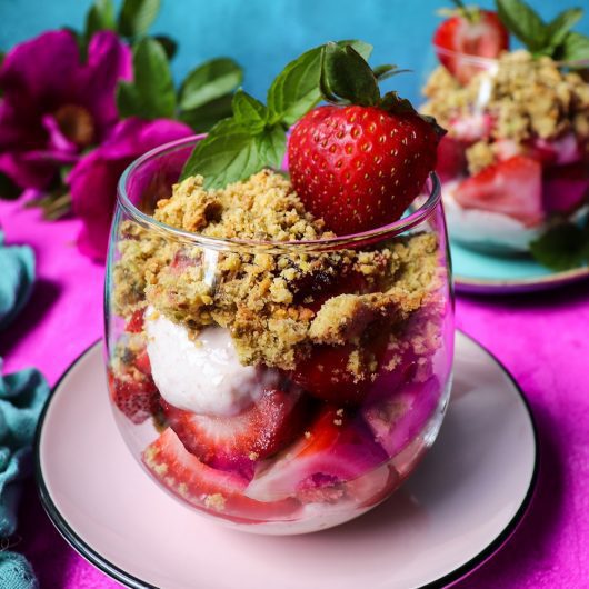 Strawberry Rose Trifle