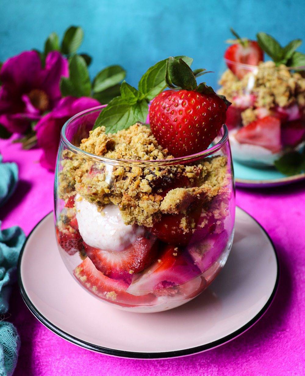 Strawberry Rose Trifle