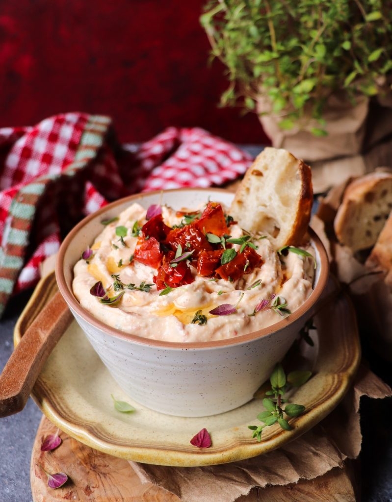 SunDried Tomato Feta Dip (Whipped Feta Dip)