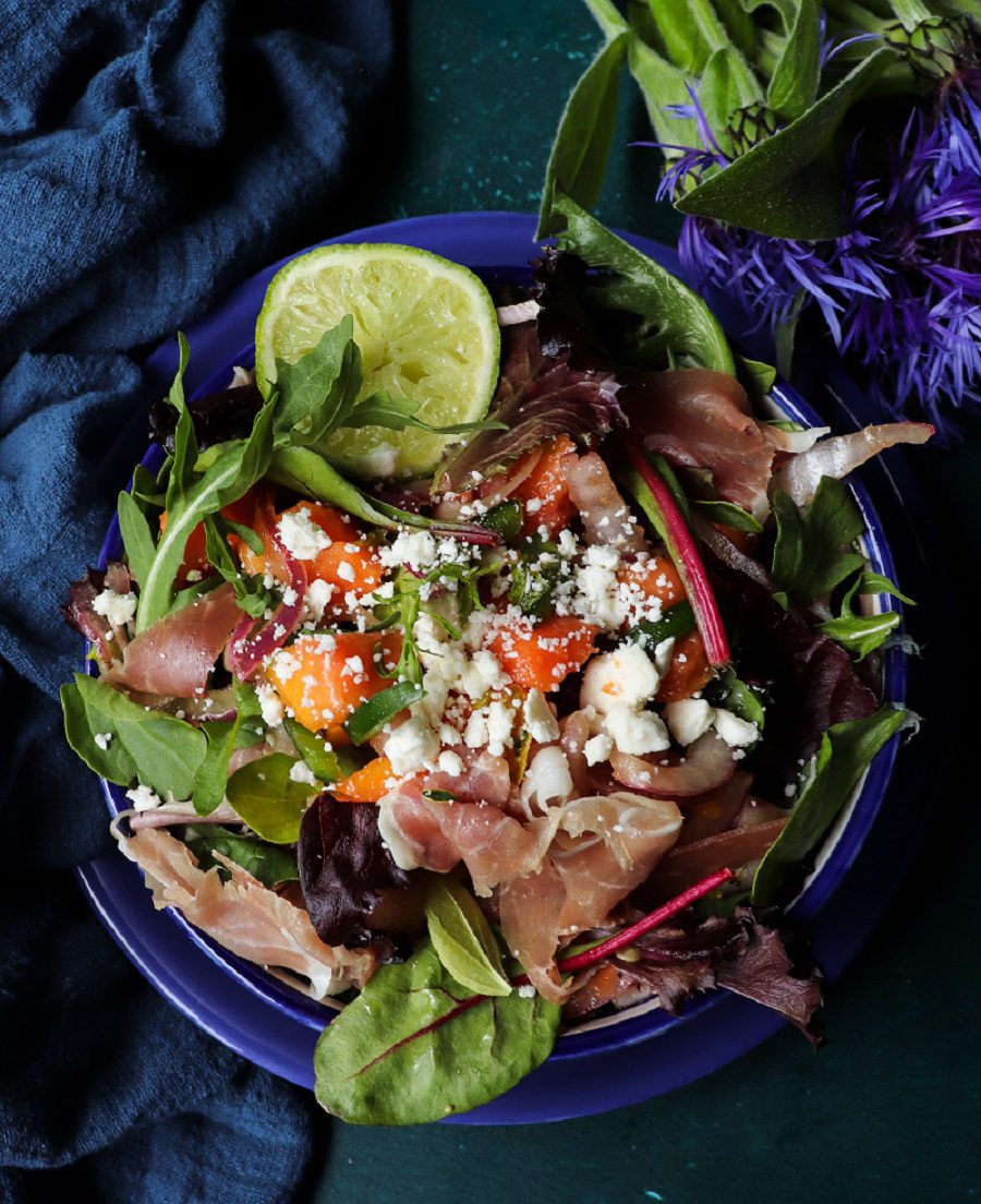 Papaya Prosciutto Salad