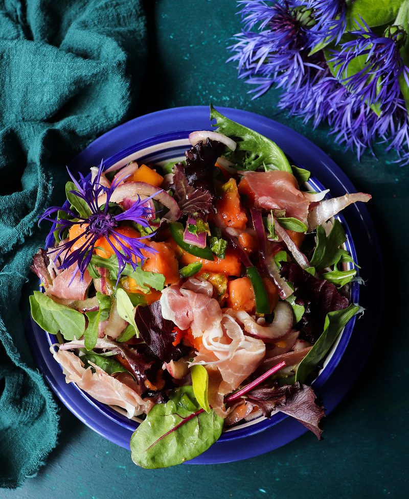 Papaya Prosciutto Salad