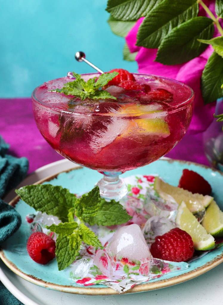 Rose Raspberry Gin Cocktail 