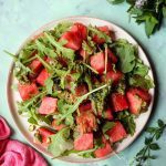 Watermelon Salad with Pistachio Mint Pesto
