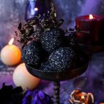 Black Sesame Cheese Balls – Halloween Party Appetizer