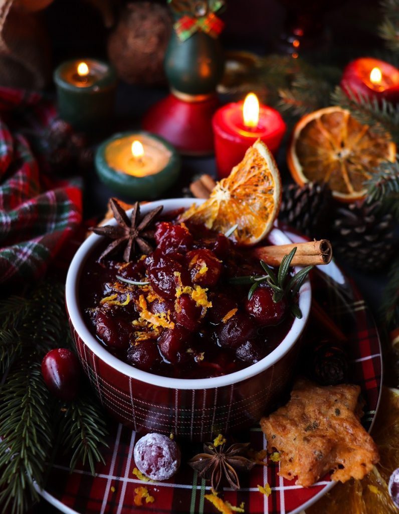 Orange Liqueur Cranberry Sauce – glossy, spiced holiday condiment with Cointreau.