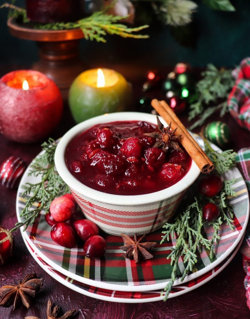 Festive Rosé Wine Cranberry Sauce for the Holidays