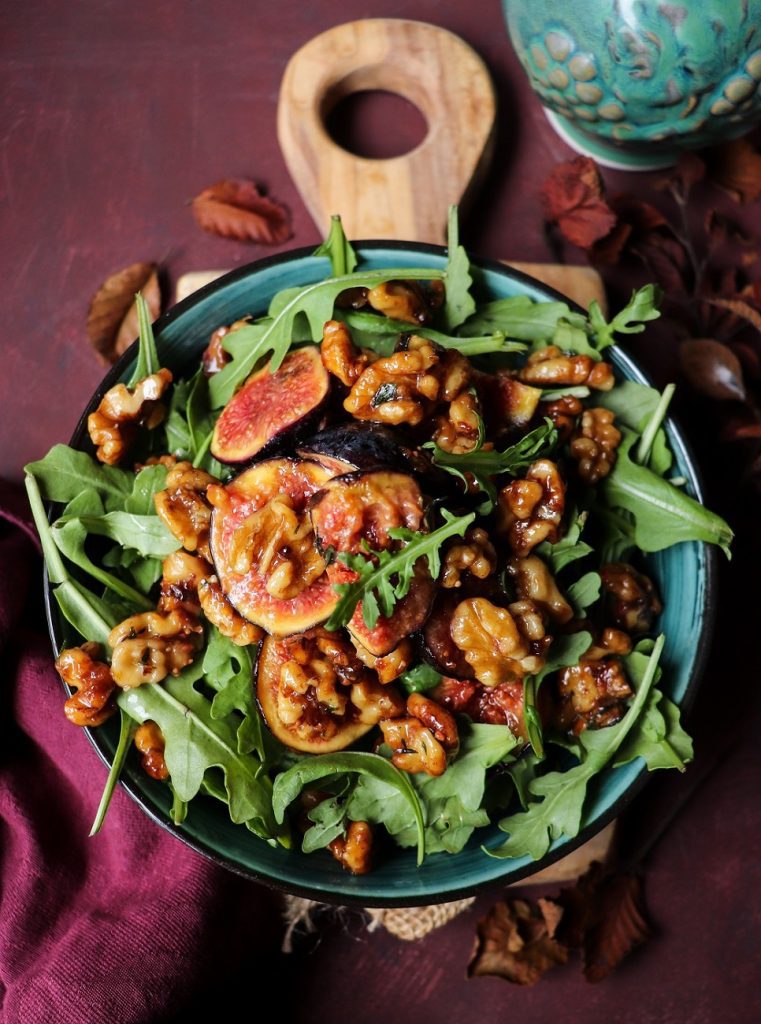 Caramelized Fig Walnut Salad