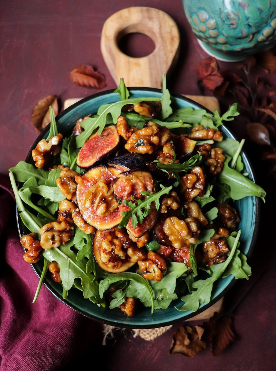 Caramelized Fig Walnut Salad