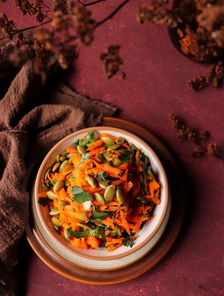 Carrot Salad with Pumpkin Seeds