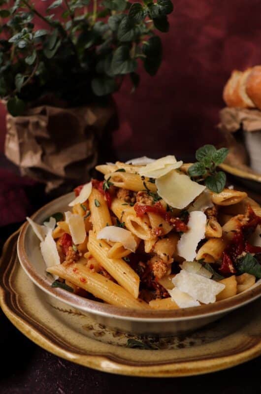 Sun-Dried Tomato Veal Pasta