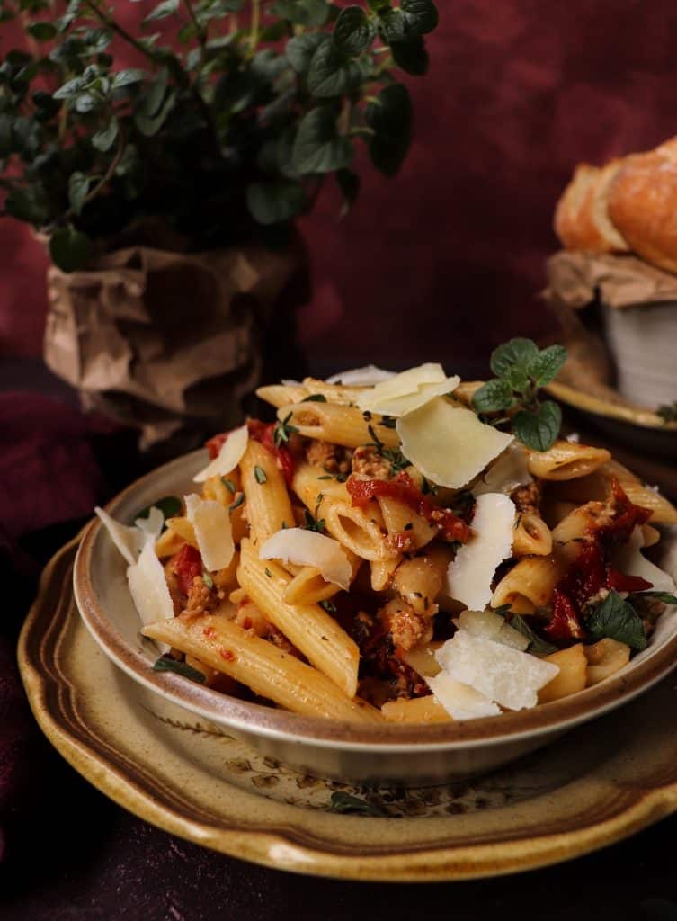 Sun-Dried Tomato Veal Pasta
