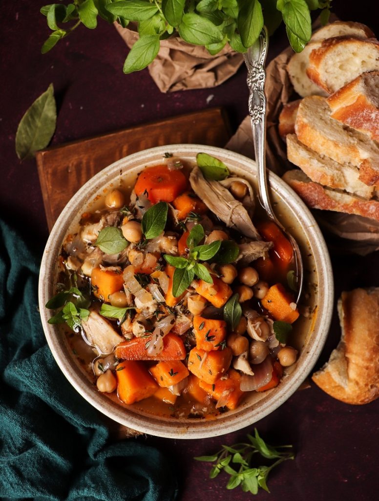 Sweet Potato Chickpea Soup