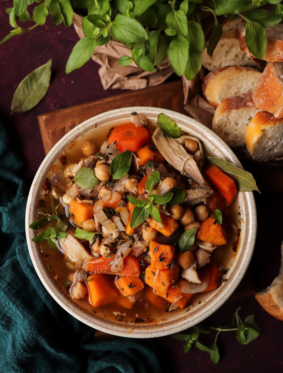 Sweet Potato Chickpea Soup