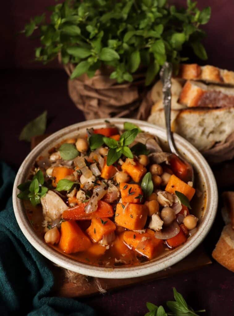 Sweet Potato Chickpea Soup