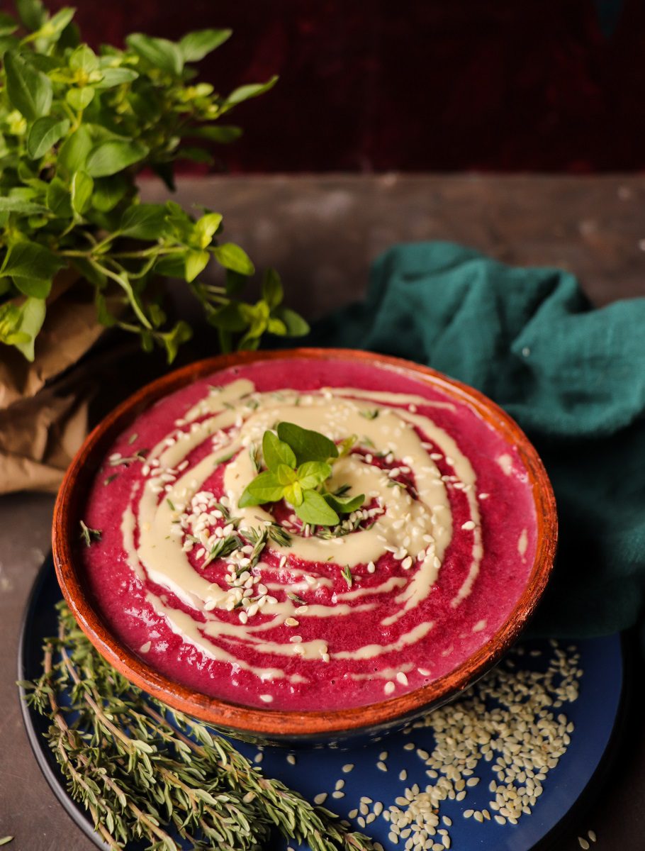 Beetroot Tahini Soup