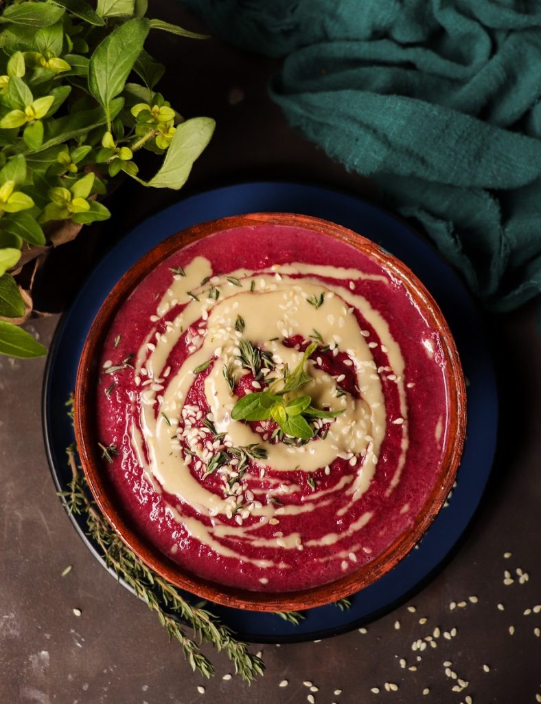Beetroot Tahini Soup